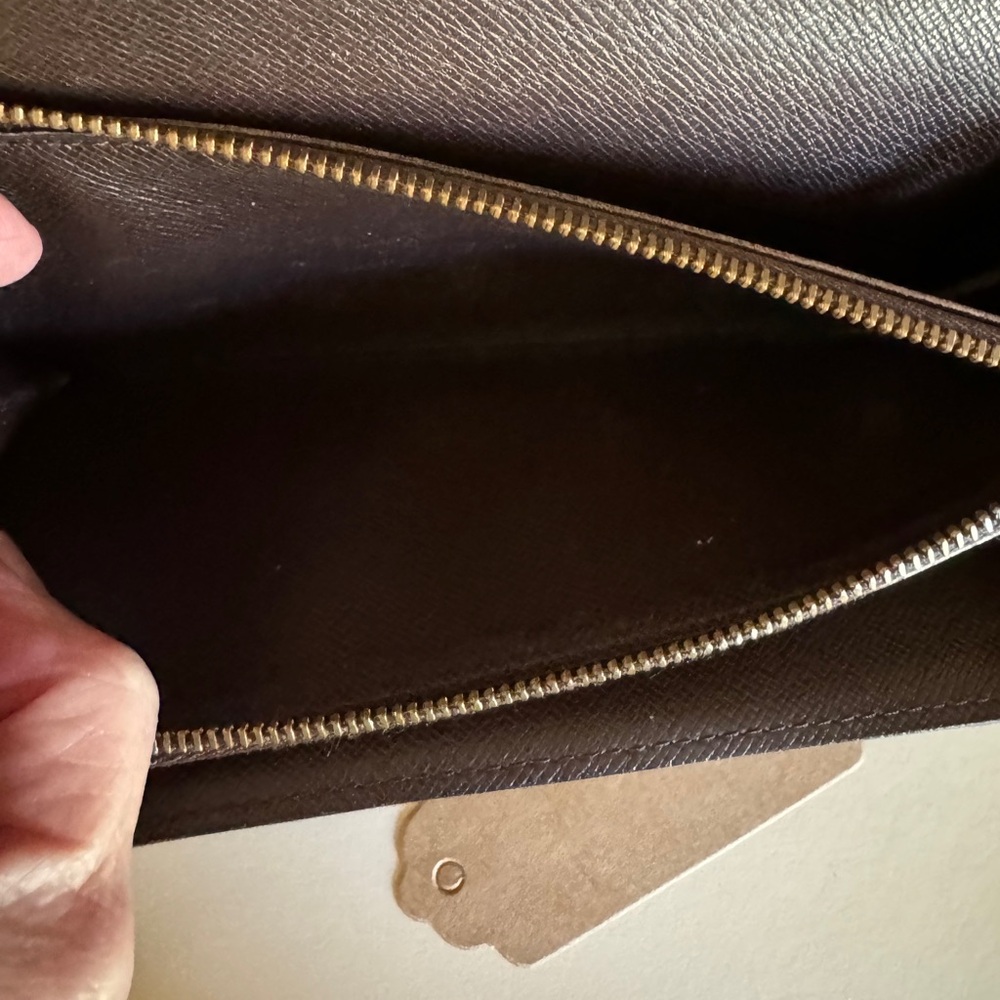 Vintage 1997 Louis Vuitton Sarah Wallet Damier Ebene - READ DESCRIPTION - Picture 7 of 15